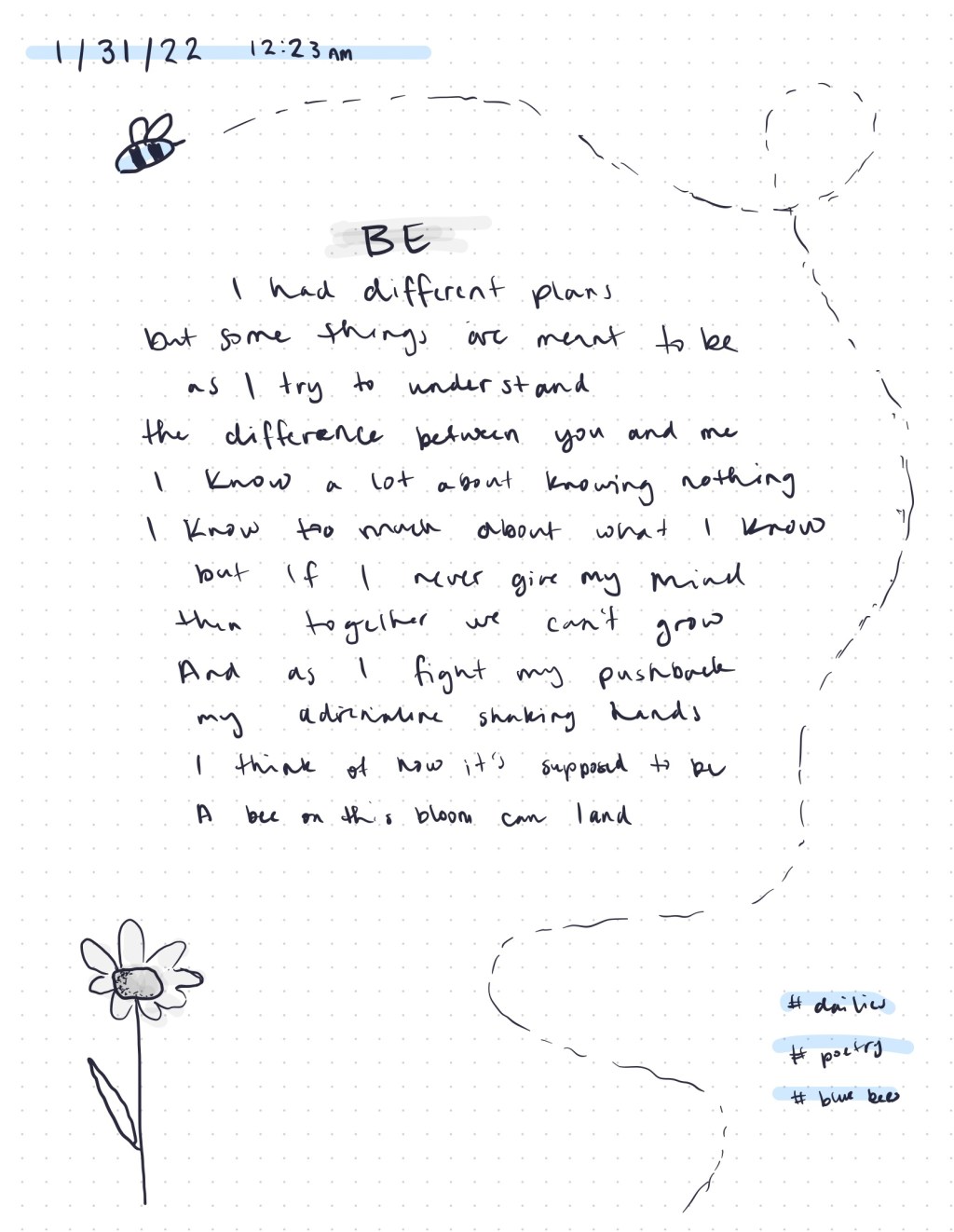 Be / Poetry /&nbsp;1.31.22