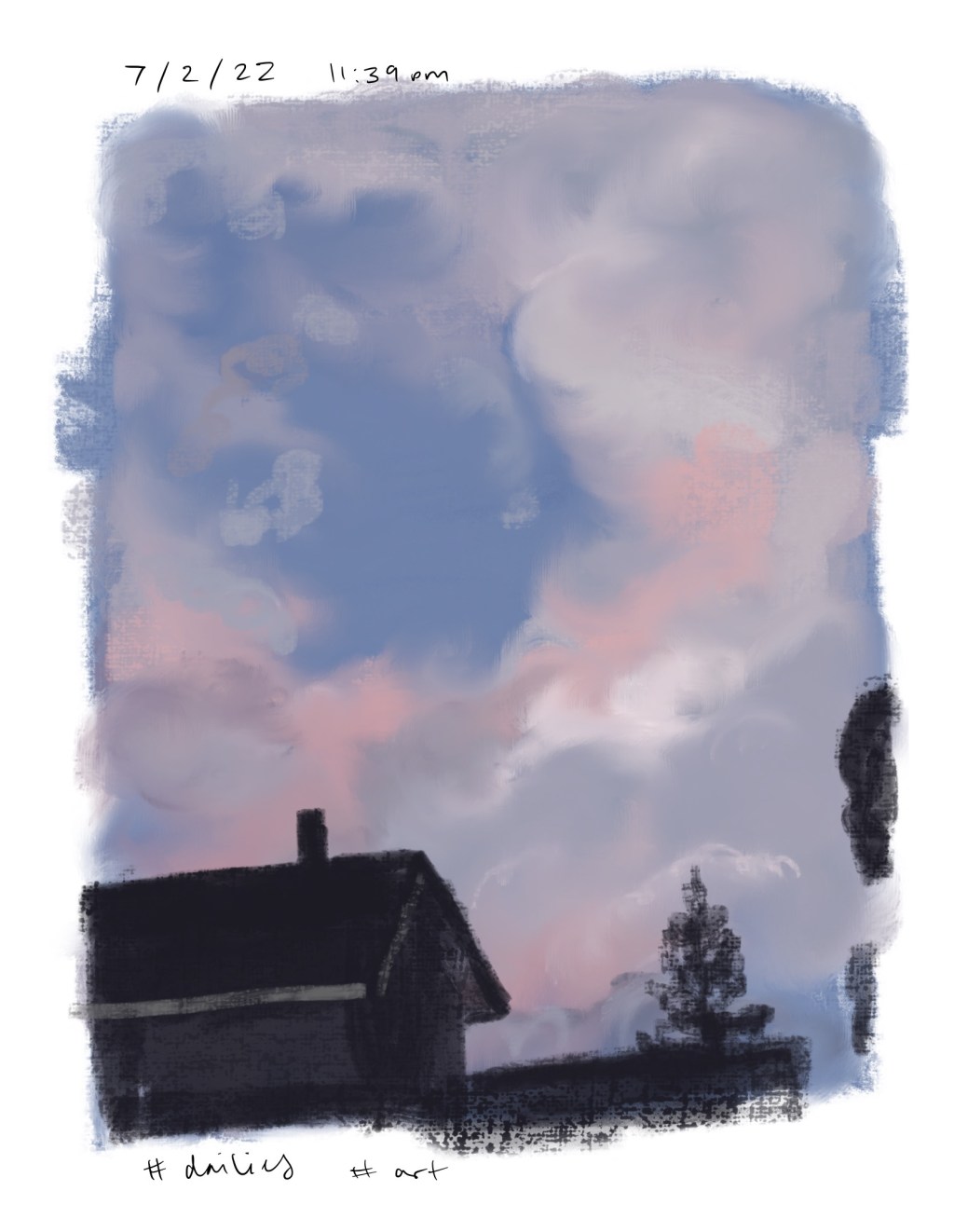 Cotton Candy skies / Dailies /&nbsp;7.2.22