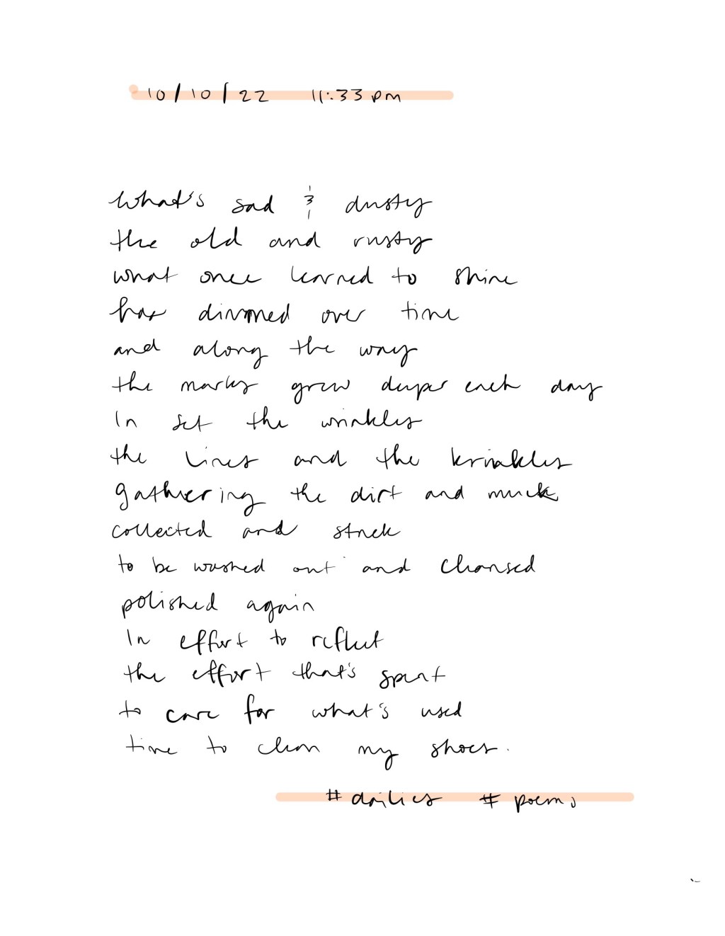 Muddy Shoes / Dailies /&nbsp;10.10.22