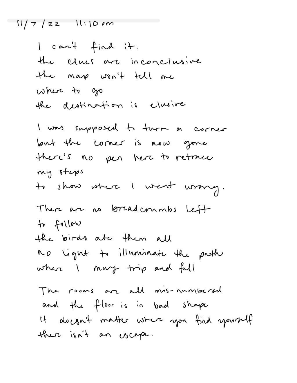 I Can’t Find It / Dailies /&nbsp;11.7.22